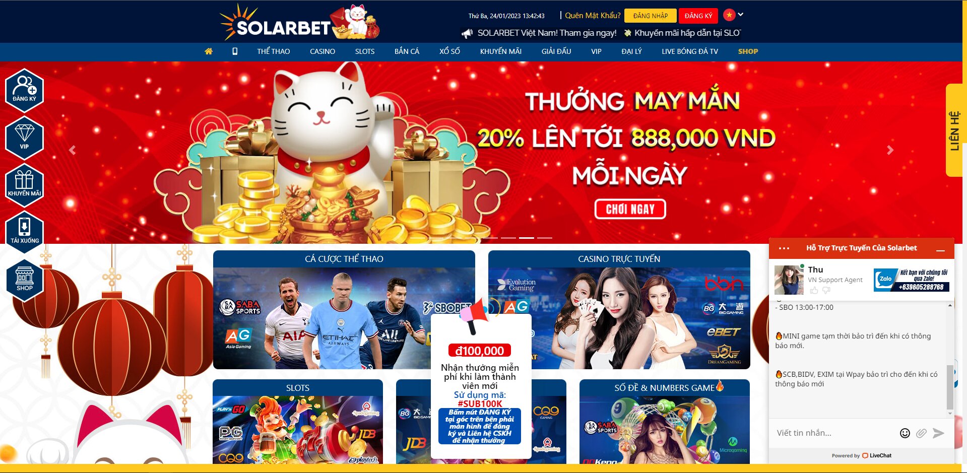 Solarbet Nhà Cái Uy Tín